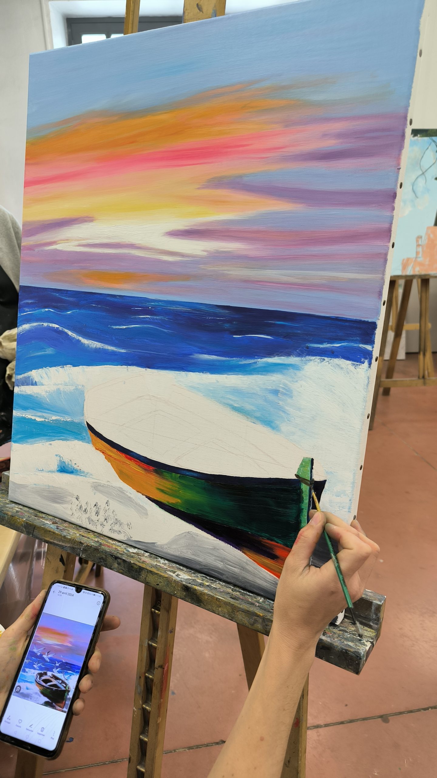 Atelier de peinture pour adultes Martmelade tassin lyon