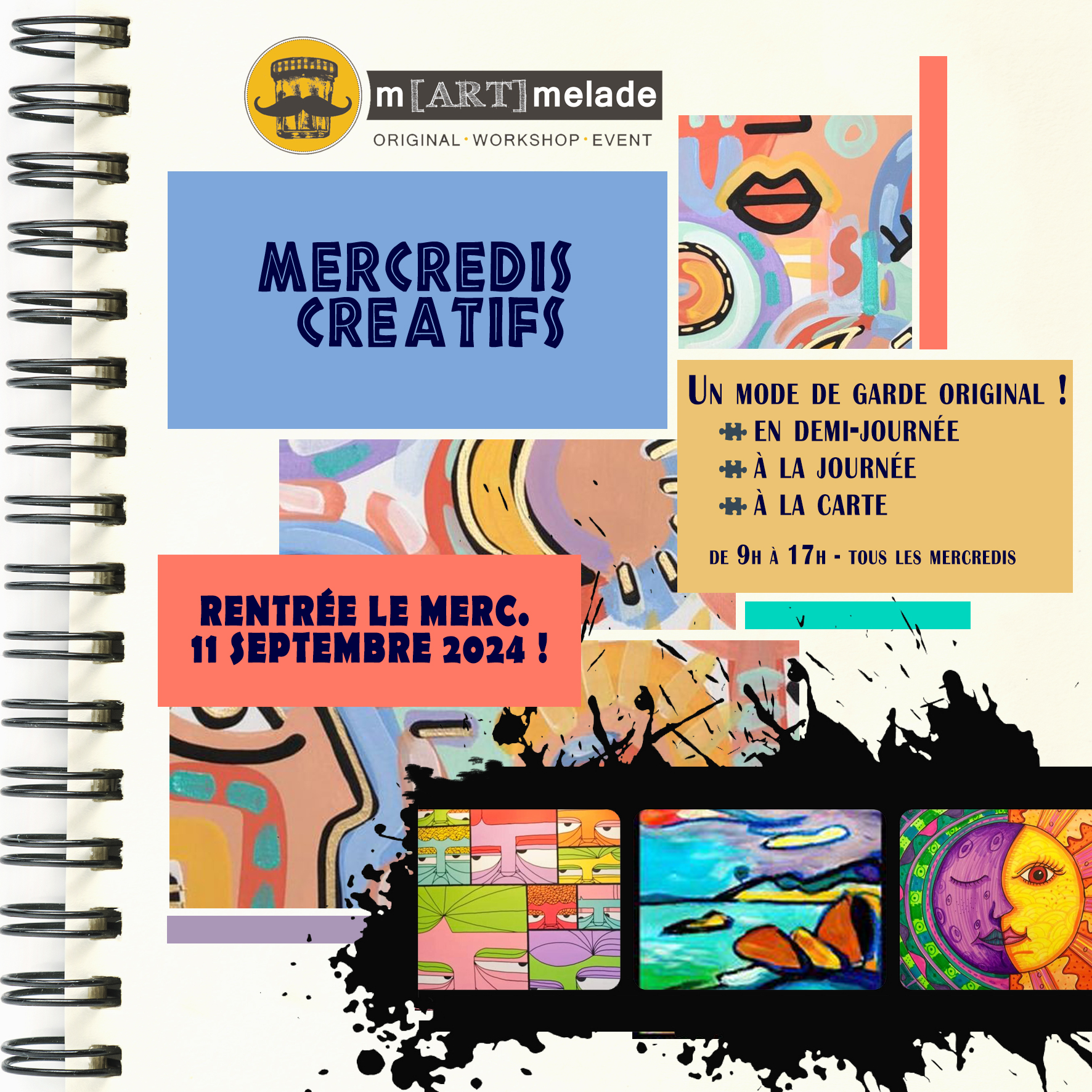 mode de garde creatif atelier dessin peinture tassin lyon martmelade