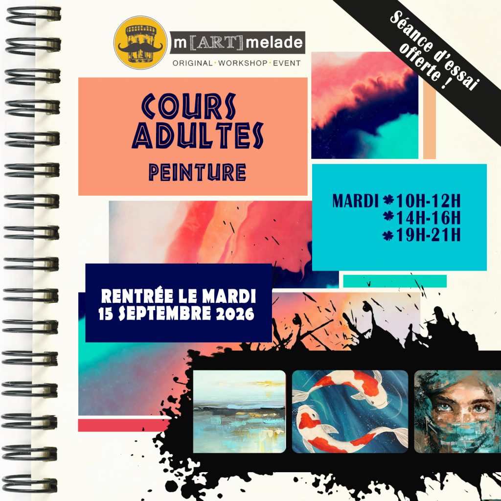 cours de peinture pour adultes Martmelade Tassin Lyon