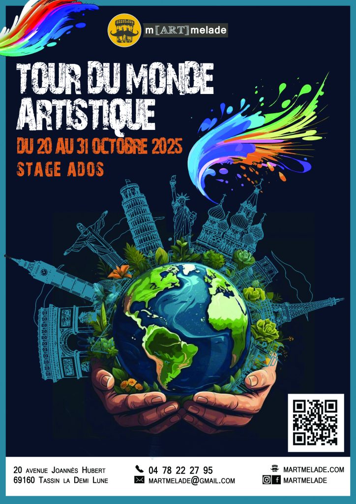 Stage artistique pour ados Vacances Toussaint 2025 Martmelade Lyon Tassin