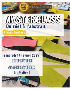 Apprendre à peindre de l'abstrait Cours Adultes Martmelade Tassin Lyon