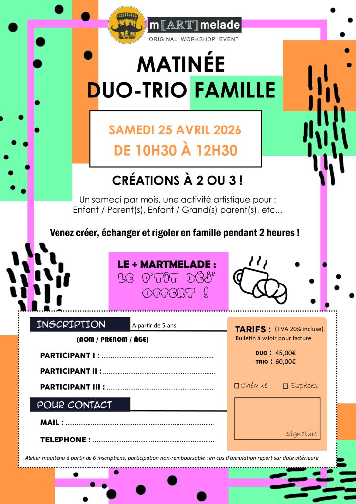 atelier parents enfants martmelade tassin lyon
