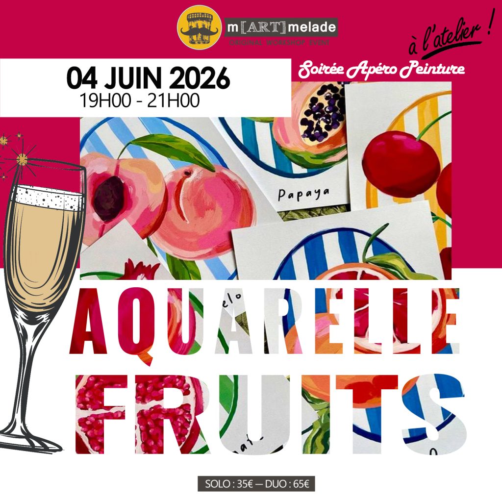 drink and draw apéro peinture Martmelade Lyon