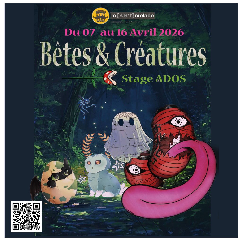 stage dessin peinture ados Martmelade Tassin lyon